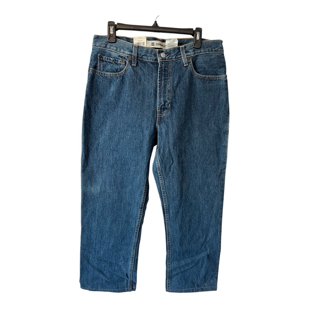 🆕 👖 NWT GAP Men’s Standard Fit Jeans Dark Stone Wash | Size 33x32